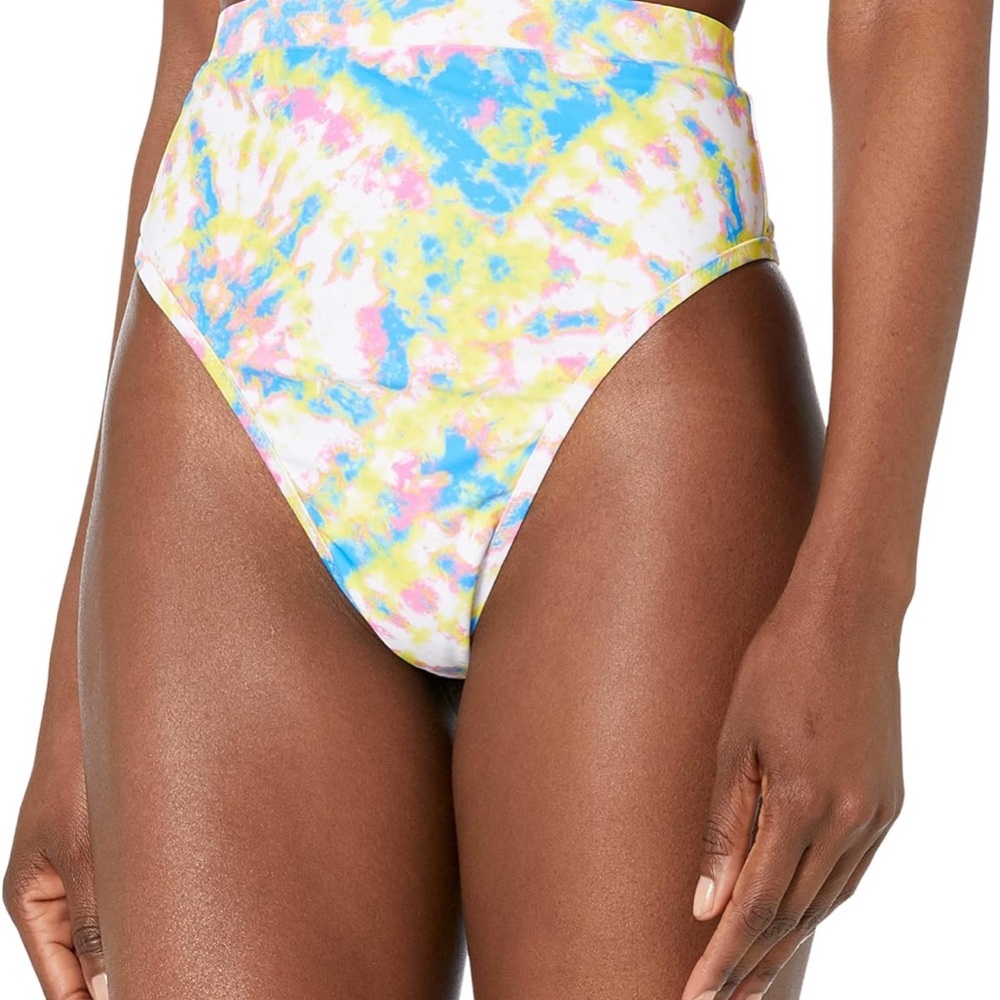 Women's Multicolor High-Waisted Bikini Bottom